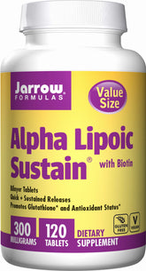 Alpha-liponsyre og biotin 120 tabletter JARROW-FORMELN